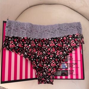 Victoria's Secret Floral Panty- 7 Days of the Week